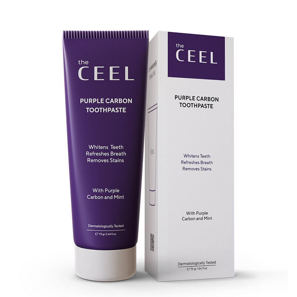 The Ceel Mor Aktif Karbon Diş Beyazlatma Seti (Aktif Mor Karbon Diş Macunu 75 gr + Aktif Mor Karbon Diş Tozu 50 gr)
