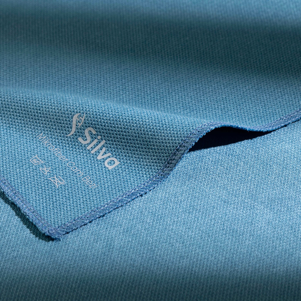 Silva Mikrofiber Özel Mavi Cam Bezi