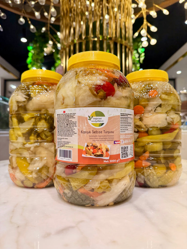 Karışık Köy Sebze Turşusu 3KG. (El Yapımı & Doğal Fermente)