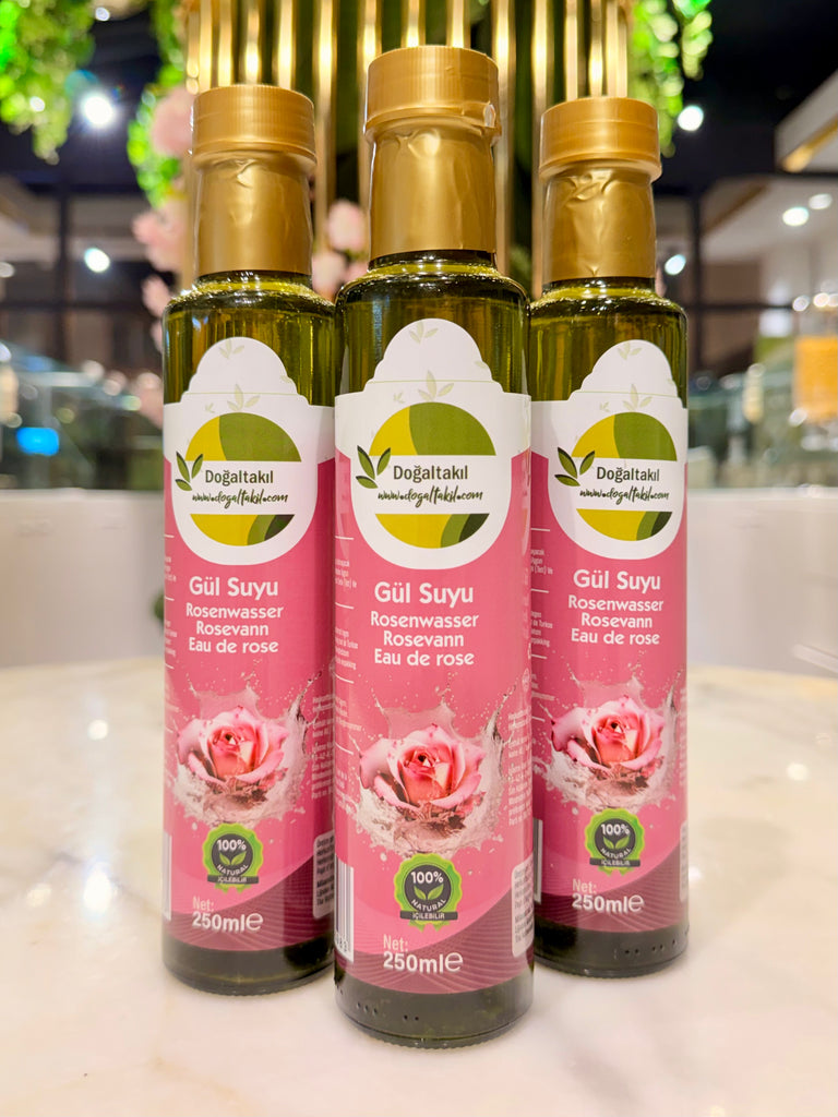 %100 Gül Suyu (İçilebilir-Yemekte Kullanılabilir)
